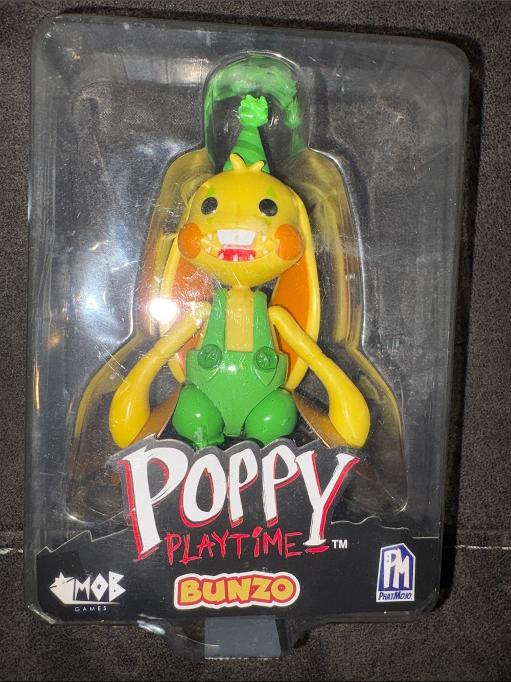 Poppy Playtime Bunzo Collectible Figure - Yellow & Green